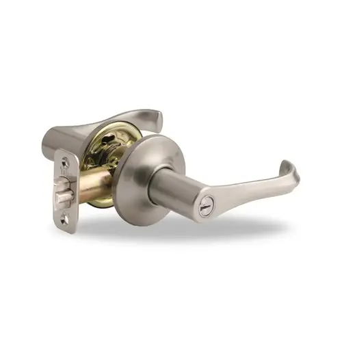 Woodland Entry Lever, Satin Nickel