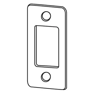 Schlage J Dexter Series 10103716 Radius Deadbolt Strike Aged Bronze Finish