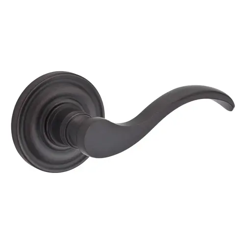 Privacy Right Hand Curved Lever and Traditional Round Rose with 6AL Latch and Dual Strike Venetian Bronze Finish Privacy Right Hand Curved Lever and Traditional Round Rose with 6AL Latch and Dual Strike Venetian Bronze Finish