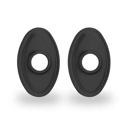 Oval Rosette for Knob, Suede Black Oval Rosette for Knob, Suede Black