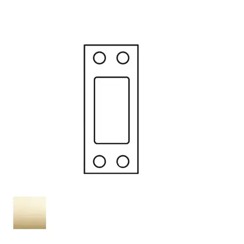 D & E Series Deadbolt Strike Bright Polished Brass D & E Series Deadbolt Strike Bright Polished Brass