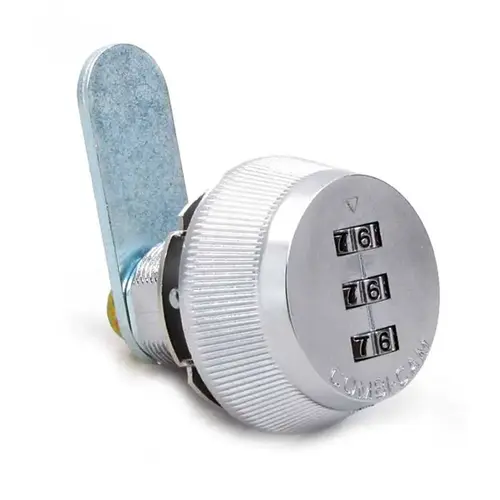 Combination Cam Keyless Cam Lock 5/8", Chrome, US26D/626