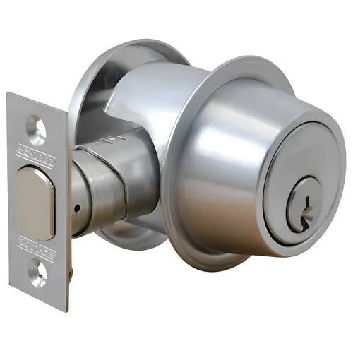 B560P Single Cylinder Deadbolt Satin Chrome