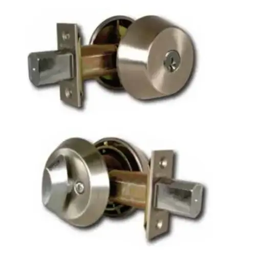 130RK IC Single Cylinder Deadbolt Satin Stainless Steel 130RK IC Single Cylinder Deadbolt Satin Stainless Steel
