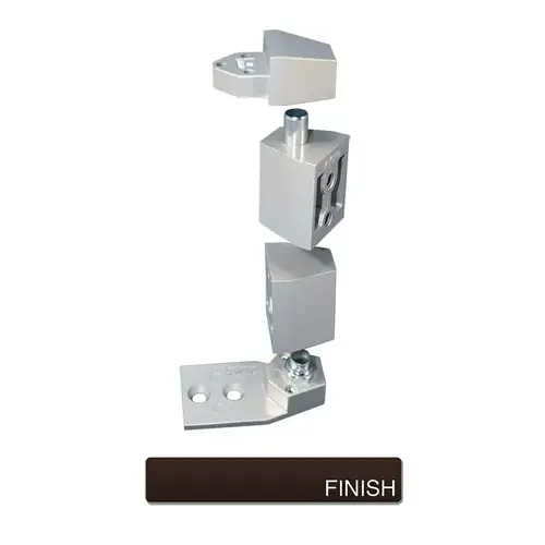 Offset Pivot Set For Flush Doors Dark Bronze Painted