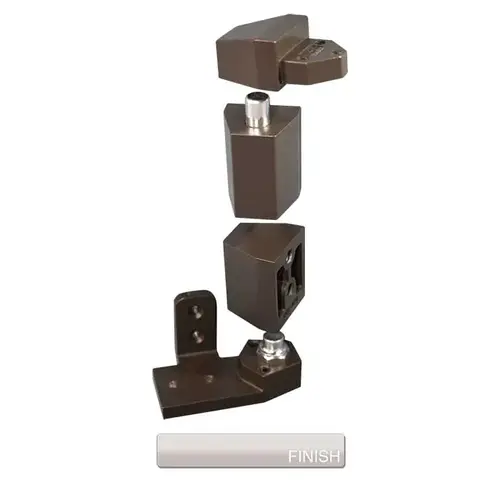 Offset Pivot Set For Flush Doors Aluminum Painted