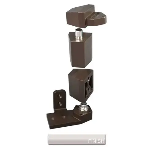 Offset Pivot Set For Flush Doors Aluminum Painted Offset Pivot Set For Flush Doors Aluminum Painted