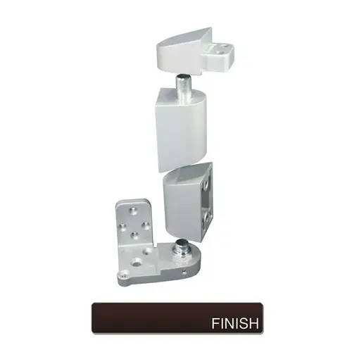 Offset Pivot Set For Flush Doors Dark Bronze Painted Offset Pivot Set For Flush Doors Dark Bronze Painted