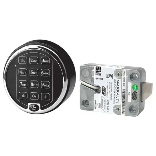 Spartan Pivot Bolt Keypad Safe Lock Bright Polished Chrome