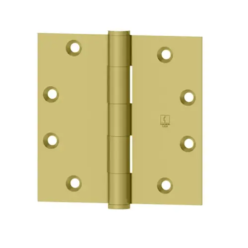 Full Mortise Commercial Hinge Bright Polished Brass Full Mortise Commercial Hinge Bright Polished Brass