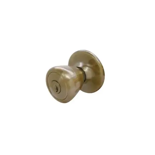 Entry Knob and Deadbolt Combo Satin Brass Blackened Entry Knob and Deadbolt Combo Satin Brass Blackened