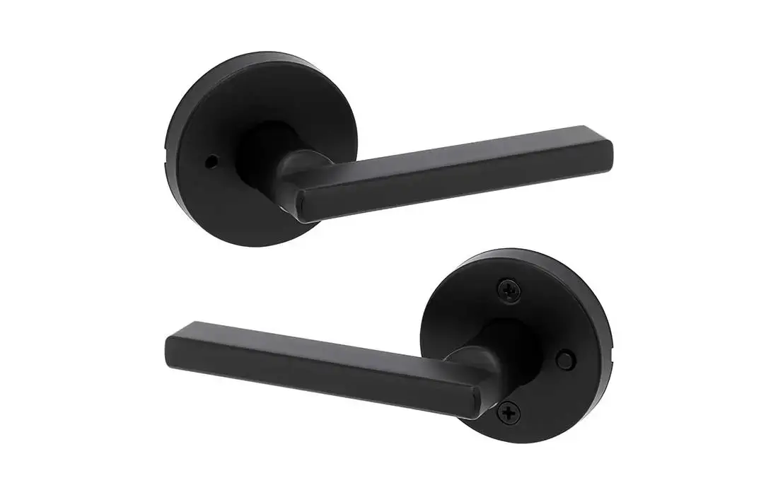 Kwikset 730HFL-RDT-514-6AL-RCS Halifax Privacy Lever Iron Black