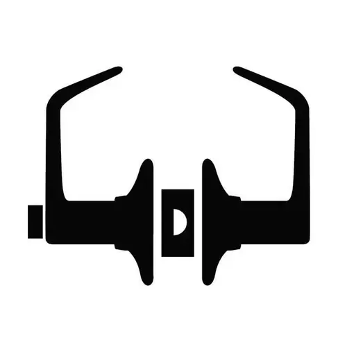 Birmingham Lever with Wakefield Rose Privacy Lock with 16080 Latch and 10027 Strike Satin Nickel Finish