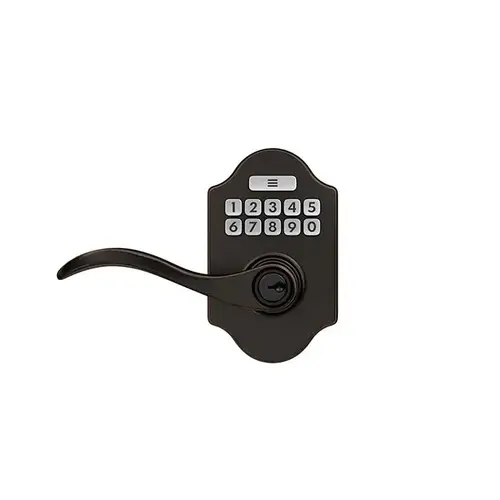 JFE109 Keypad Lever with Billows Trim and Seville Lever Aged Bronze