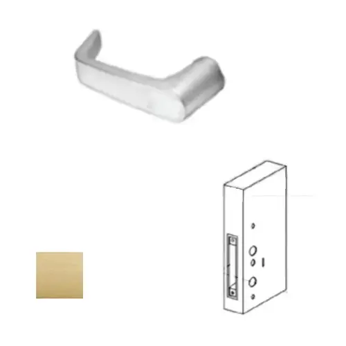 MX Wireless Mortise Lock Satin Brass MX Wireless Mortise Lock Satin Brass