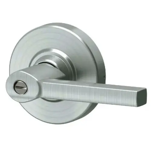 Performance Series Bath Bed Privacy Cylindrical Lock with Latitude Lever with 47272065 Latch and 47267101 Strike Satin Nickel Finish Performance Series Bath Bed Privacy Cylindrical Lock with Latitude Lever with 47272065 Latch and 47267101 Strike Satin Nickel Finish