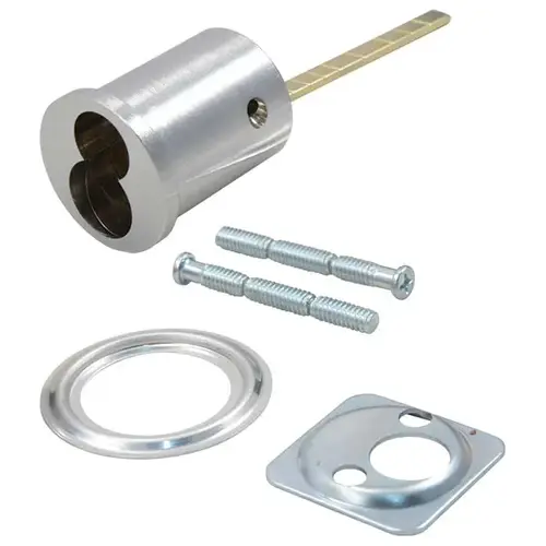 LFIC Schlage Rim Cylinder Housing Satin Chrome