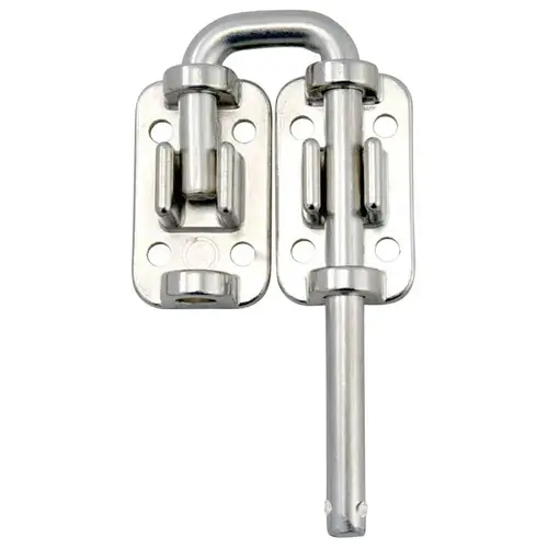 Patio Door Drop-in Security Latch Bolt Nickel Plated