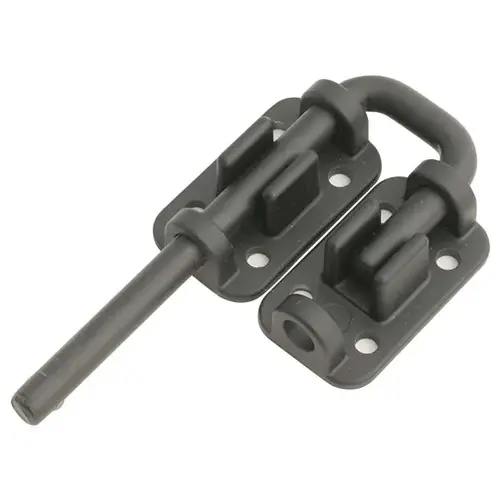 Patio Door Drop-in Security Latch Bolt Black Powder Coat