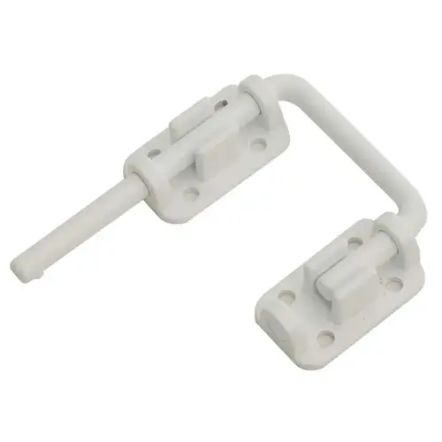 Patio Door Drop-In Secure Latch Bolt White Powder Coat