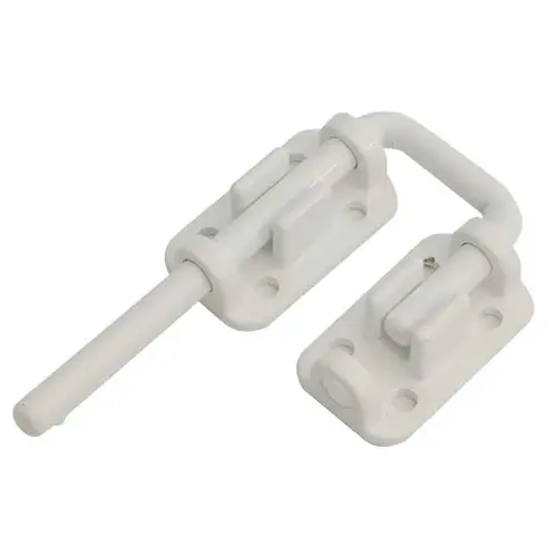 Patio Door Drop-In Secure Latch Bolt White Powder Coat