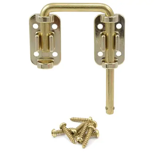 Patio Door Drop-in Security Latch Bolt Brass Plated