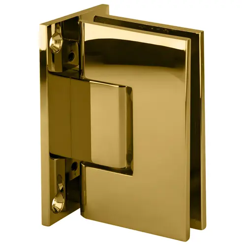 Polished Brass Vienna 037 Series Wall Mount Full Back Plate Hinge