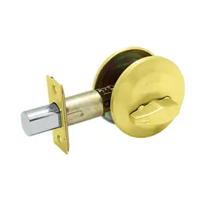 Cal Royal ID60-3 LSD SERIES DEADBOLT ONE SIDED Bright brass