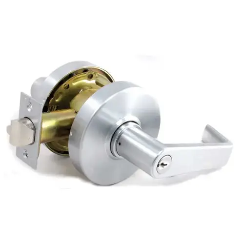 Fail Secure Cylindrical Lock Satin Chrome