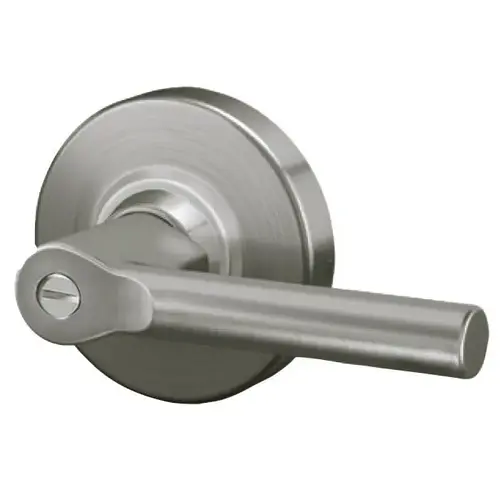 Performance Series Bath Bed Privacy Cylindrical Lock with Broadway Lever with 47272065 Latch and 47267101 Strike Satin Nickel Finish Performance Series Bath Bed Privacy Cylindrical Lock with Broadway Lever with 47272065 Latch and 47267101 Strike Satin Nickel Finish