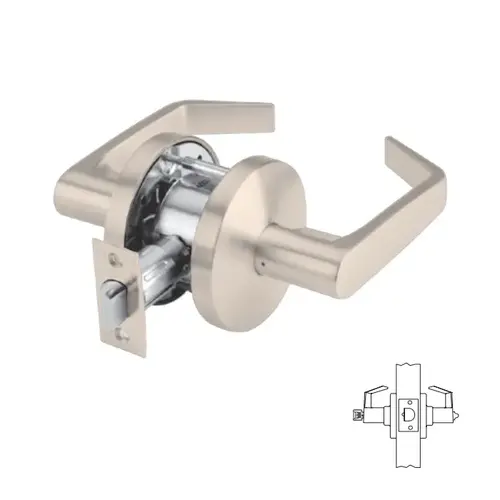 C553 Entry Lever Lockset SFIC Satin Nickel C553 Entry Lever Lockset SFIC Satin Nickel