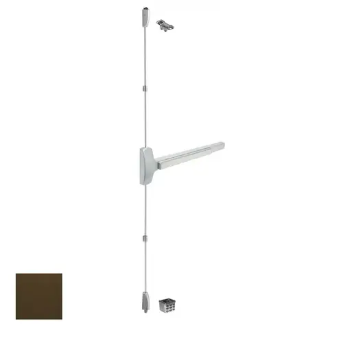25 Series Fire Rated Exit Device, Dark Bronze Anodized 25 Series Fire Rated Exit Device, Dark Bronze Anodized