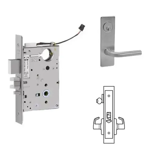 ML20914 Mortise Electrified Lever Lockset Satin Chrome ML20914 Mortise Electrified Lever Lockset Satin Chrome