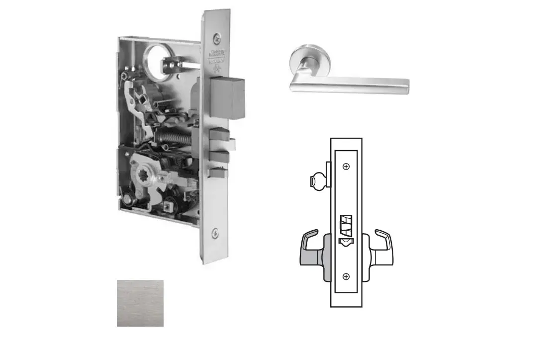 ルースター ロングジョン M Corbin Russwin ML2057-PSM-626-LC Storeroom or Closet Mortise Lock, Pri