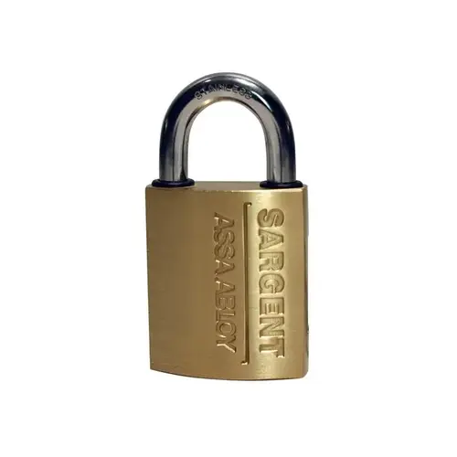 Non-Key Retaining Padlock, LFIC Plastic Disposable Construction Core, 1" Shackle Height