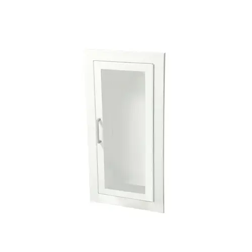 Ambassador Steel Fully Recessed Non Fire-Rated Extinguisher Cabinet - Full Glass with Pull Ambassador Steel Fully Recessed Non Fire-Rated Extinguisher Cabinet - Full Glass with Pull