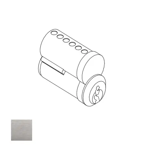 77 Small Format Interchangeable Core, Satin Chrome