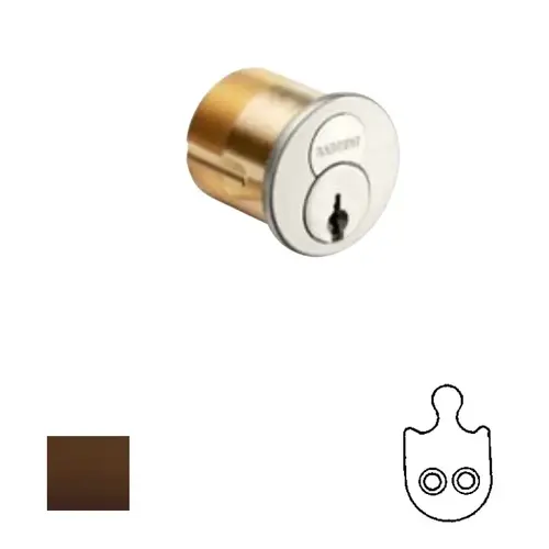 6300 Series 42 Interchangable Mortise Cylinder Oil Rubbed Dark Bronze 6300 Series 42 Interchangable Mortise Cylinder Oil Rubbed Dark Bronze