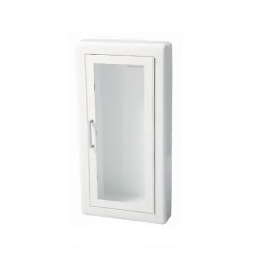 Ambassador Steel Surface Mounted Non Fire-Rated Extinguisher Cabinet - Full Glass with Pull