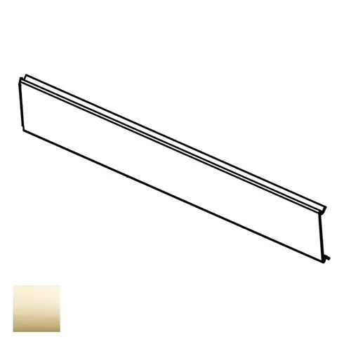 Exit Device Mounting Rail Insert Bright Polished Brass Exit Device Mounting Rail Insert Bright Polished Brass