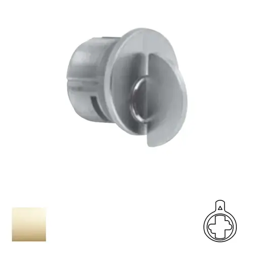 1-1/8" Standard Thumbturn Cylinder with A03 Cam Bright Brass Finish 1-1/8" Standard Thumbturn Cylinder with A03 Cam Bright Brass Finish