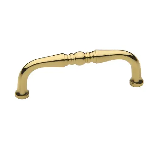 Colonial Cabinet Pull Polished Brass
