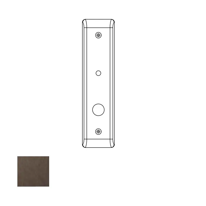 Yale Commercial 8800 Mortise Inside Escutcheon Thumbturn and Grip with Connecting Screws Dark Oxidized Satin Bronze CN87-211-613E