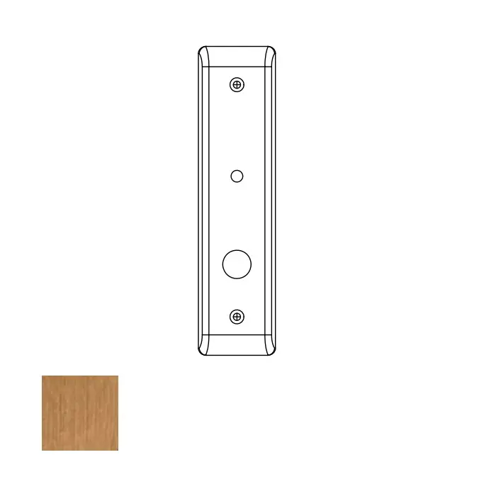 Yale Commercial 8800 Mortise Outside Escutcheon Emergency Hole and Grip Satin Bronze CN88-211-612