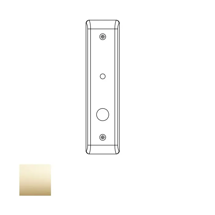 Yale Commercial 8800 Mortise Outside Escutcheon Emergency Hole and Grip Bright Polished Brass CN88-211-605