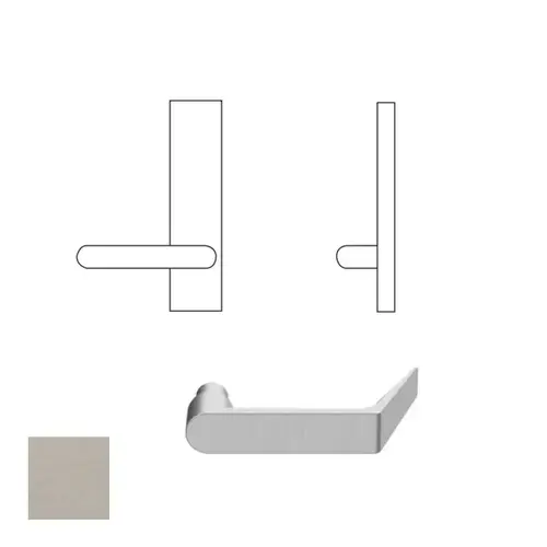 25 Series Exit Device Lever Trim, Satin Stainless Steel 25 Series Exit Device Lever Trim, Satin Stainless Steel