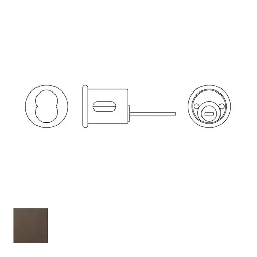 Large Format Interchangeable 6 Pin Rim Housing Only US10BE (613E) Oil Rubbed Bronze Finish Large Format Interchangeable 6 Pin Rim Housing Only US10BE (613E) Oil Rubbed Bronze Finish