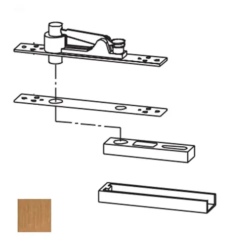 Center Hung Top Pivot, Satin Bronze Center Hung Top Pivot, Satin Bronze