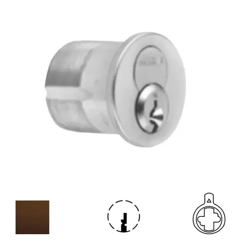 1080 Series IC Mortise Cylinder Oil Rubbed Dark Bronze 1080 Series IC Mortise Cylinder Oil Rubbed Dark Bronze