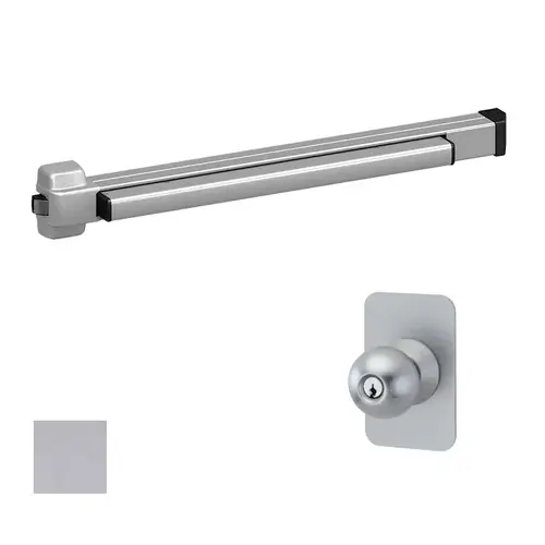 22 Series Rim Fire Device With RX-Request To Exit Switch, Aluminum Painted 22 Series Rim Fire Device With RX-Request To Exit Switch, Aluminum Painted